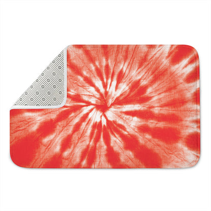 Orange Tie Dye Print Indoor Door Mat