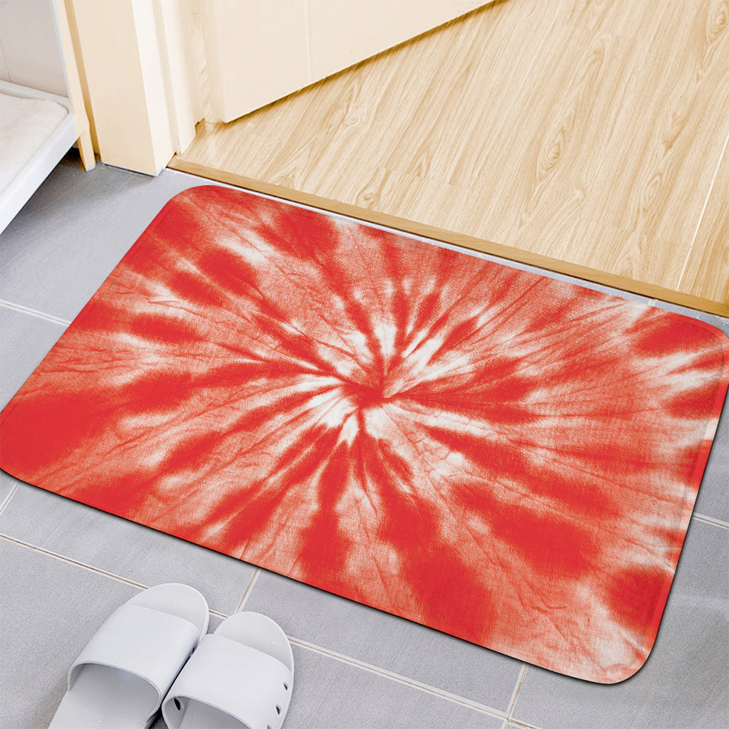 Orange Tie Dye Print Indoor Door Mat