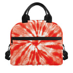 Orange Tie Dye Print Insulated Lunch Bag