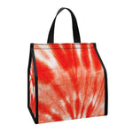 Orange Tie Dye Print Insulated Lunch Tote