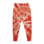 Orange Tie Dye Print Jogger Pants