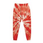 Orange Tie Dye Print Jogger Pants