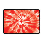Orange Tie Dye Print Kitchen Mat