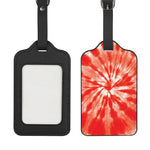 Orange Tie Dye Print Luggage Tag