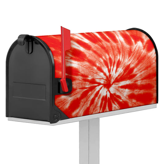 Orange Tie Dye Print Mailbox Cover