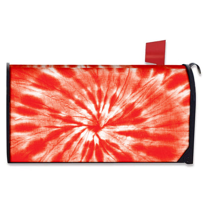 Orange Tie Dye Print Mailbox Cover