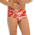 Orange Tie Dye Print Men's Briefs