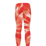Orange Tie Dye Print Men's leggings