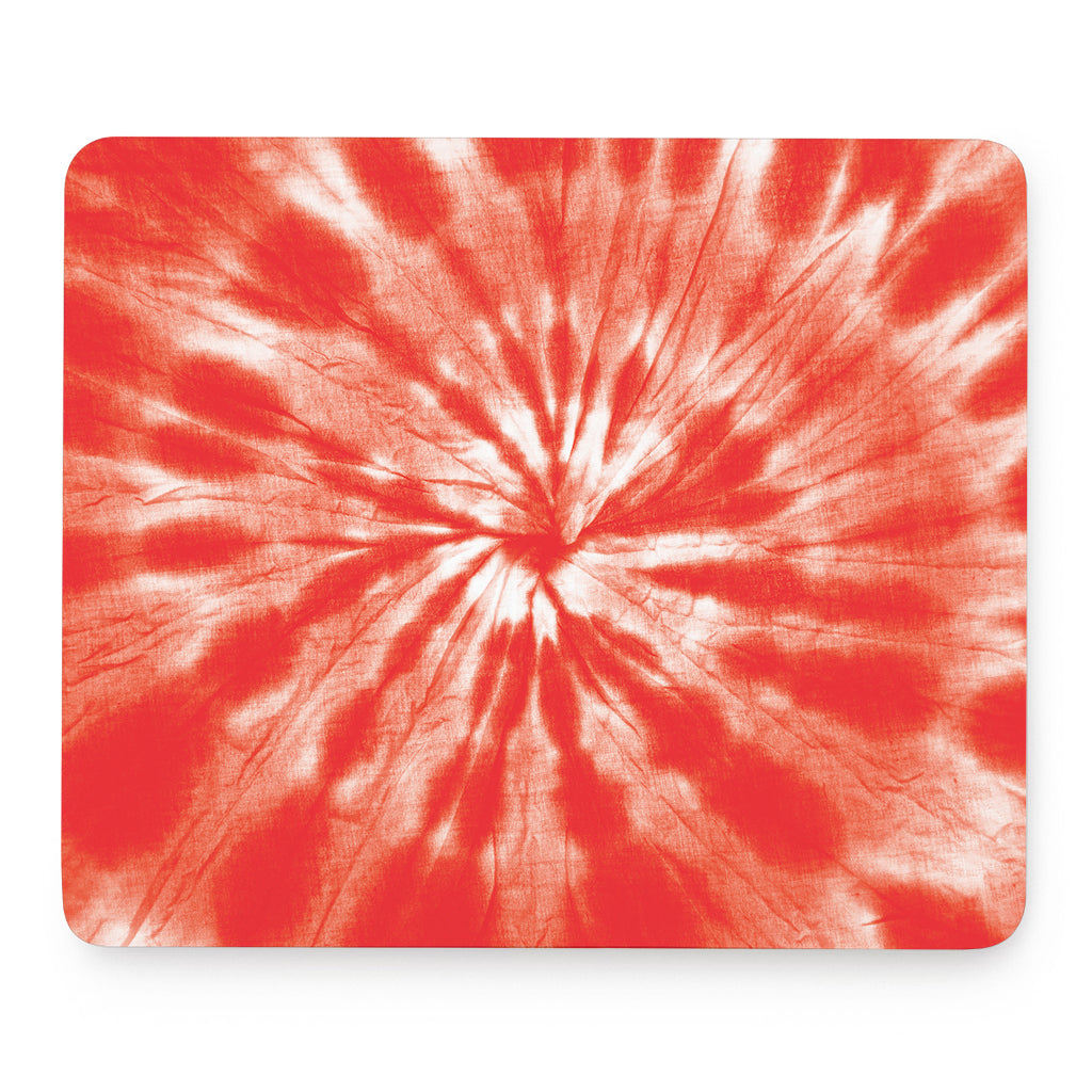 Orange Tie Dye Print Mouse Pad