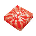 Orange Tie Dye Print Outdoor Seat Cushion Cover