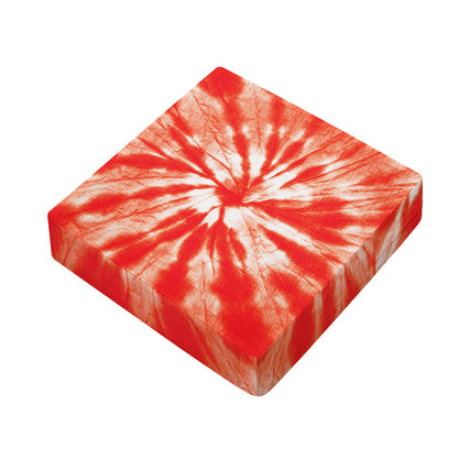 Orange Tie Dye Print Outdoor Seat Cushion Cover