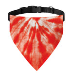 Orange Tie Dye Print Over The Collar Dog Bandana
