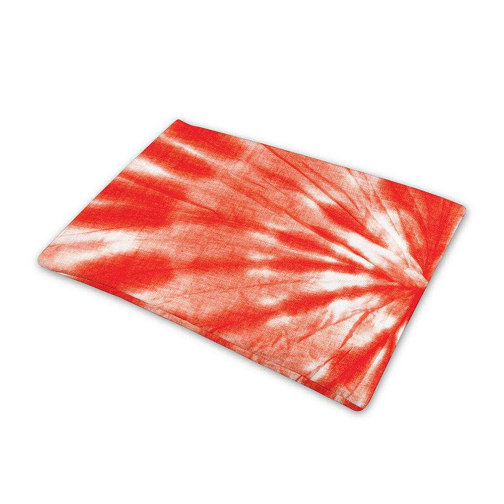 Orange Tie Dye Print Pet Cooling Mat Cover