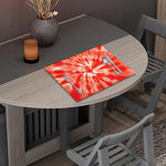Orange Tie Dye Print Placemat