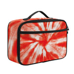Orange Tie Dye Print Portable Lunch Bag