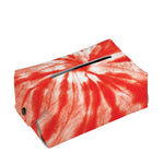 Orange Tie Dye Print Rectangle Tissue Box Cover