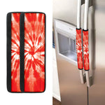 Orange Tie Dye Print Refrigerator Handle Covers
