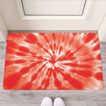 Orange Tie Dye Print Rubber Doormat