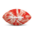 Orange Tie Dye Print Rugby Ball