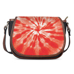 Orange Tie Dye Print Saddle Bag