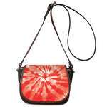 Orange Tie Dye Print Saddle Bag
