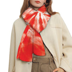 Orange Tie Dye Print Scarf