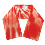 Orange Tie Dye Print Scarf