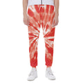 Orange Tie Dye Print Joggers