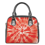 Orange Tie Dye Print Shoulder Handbag