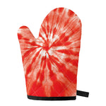 Orange Tie Dye Print Single Oven Mitt