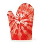 Orange Tie Dye Print Single Oven Mitt