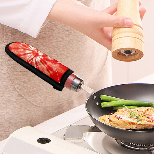 Orange Tie Dye Print Skillet Handle Cover