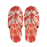 Orange Tie Dye Print Slippers