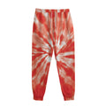 Orange Tie Dye Print Sweatpants