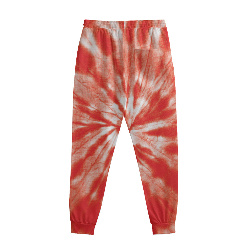 Orange Tie Dye Print Sweatpants