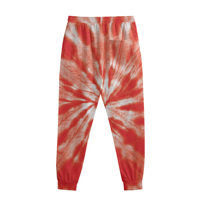 Orange Tie Dye Print Sweatpants