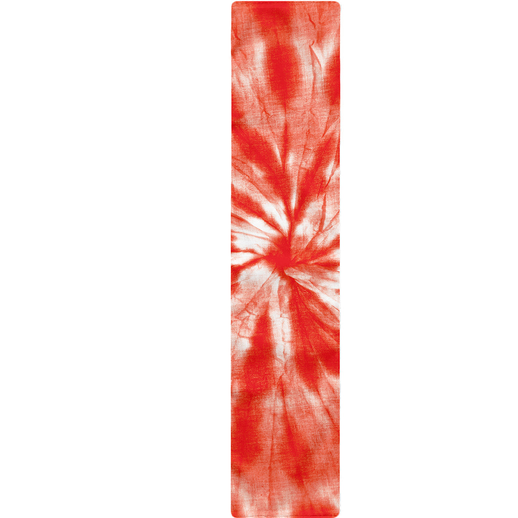 Orange Tie Dye Print Table Runner
