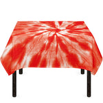 Orange Tie Dye Print Tablecloth