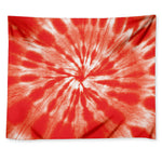 Orange Tie Dye Print Tapestry