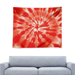 Orange Tie Dye Print Tapestry