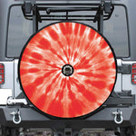 Orange Tie Dye Print Tire Cover With Camera Hole