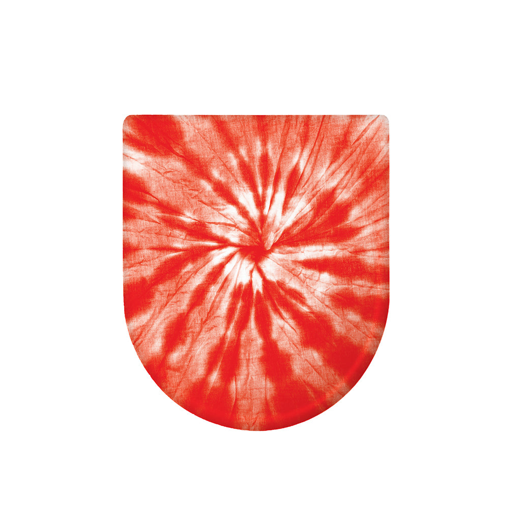 Orange Tie Dye Print Toilet Lid Cover