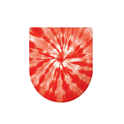 Orange Tie Dye Print Toilet Lid Cover