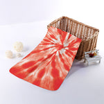 Orange Tie Dye Print Towel
