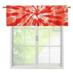 Orange Tie Dye Print Window Valance