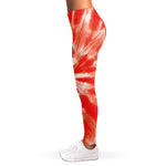 Orange Tie Dye Print Women's Leggings