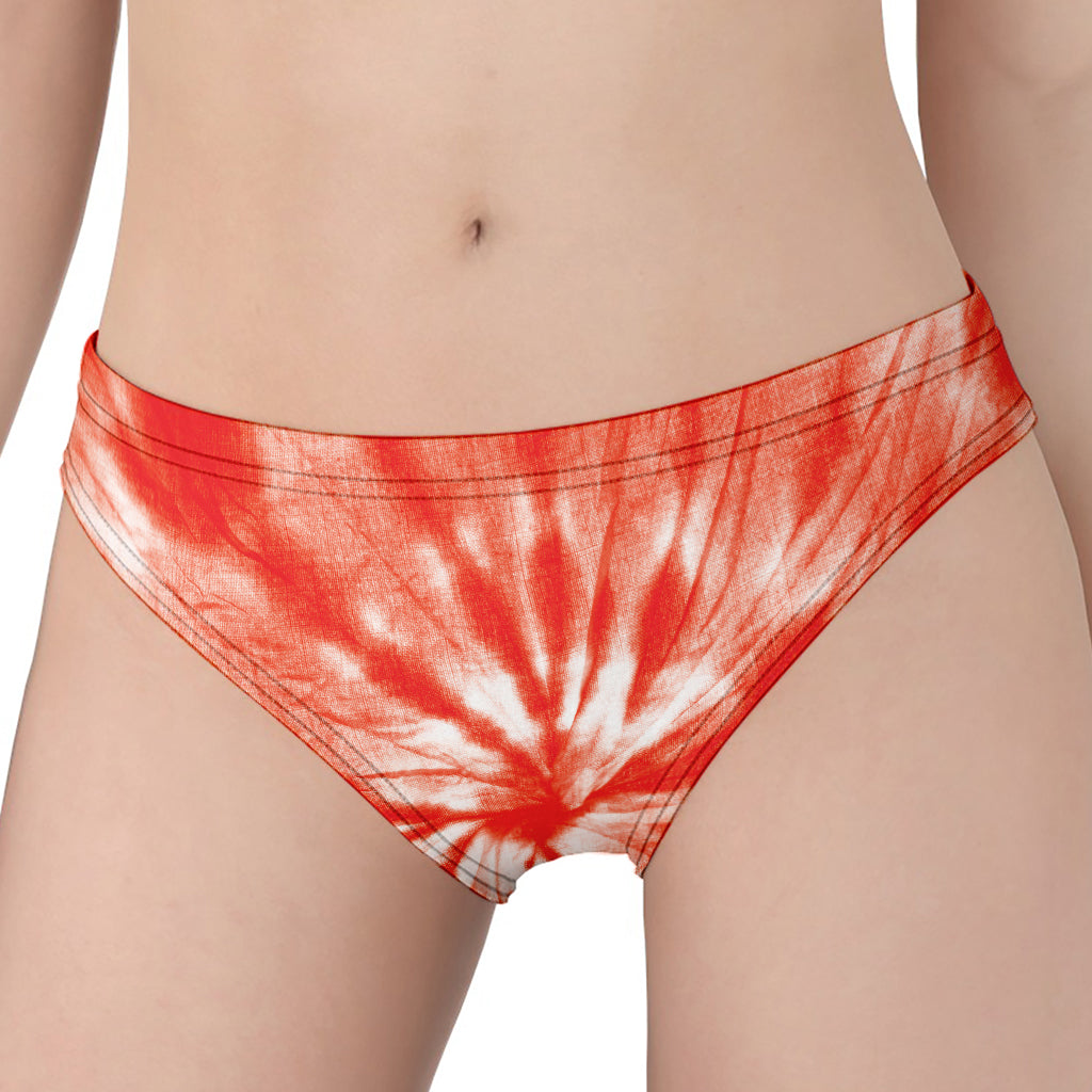 Orange Tie Dye Print Women's Panties