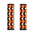 Orange White And Black Argyle Print Handle Covers