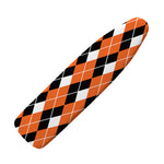 Orange White And Black Argyle Print Ironing Board Cover