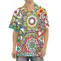 Oriental Mandala Bohemian Pattern Print Aloha Shirt